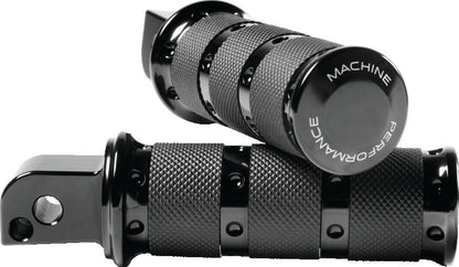 Performance Machine Footpegs XLS Passenger - Black Ano