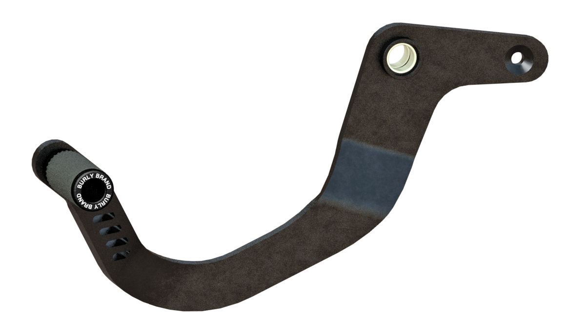 Slash Cut Shift Lever Black