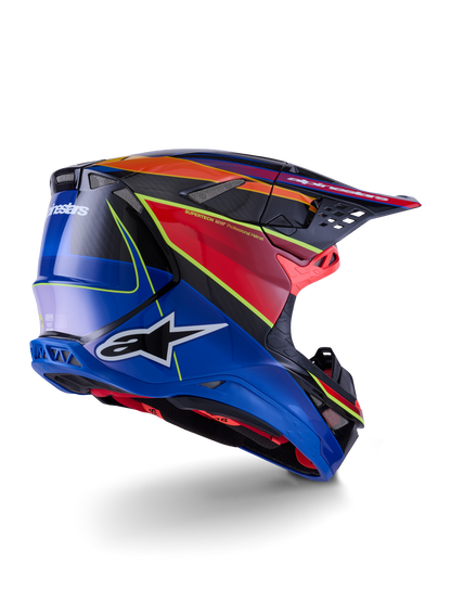 Supertech S M10 Era Helmet Blu/Rd/Ylw Fluo Glossy Sm