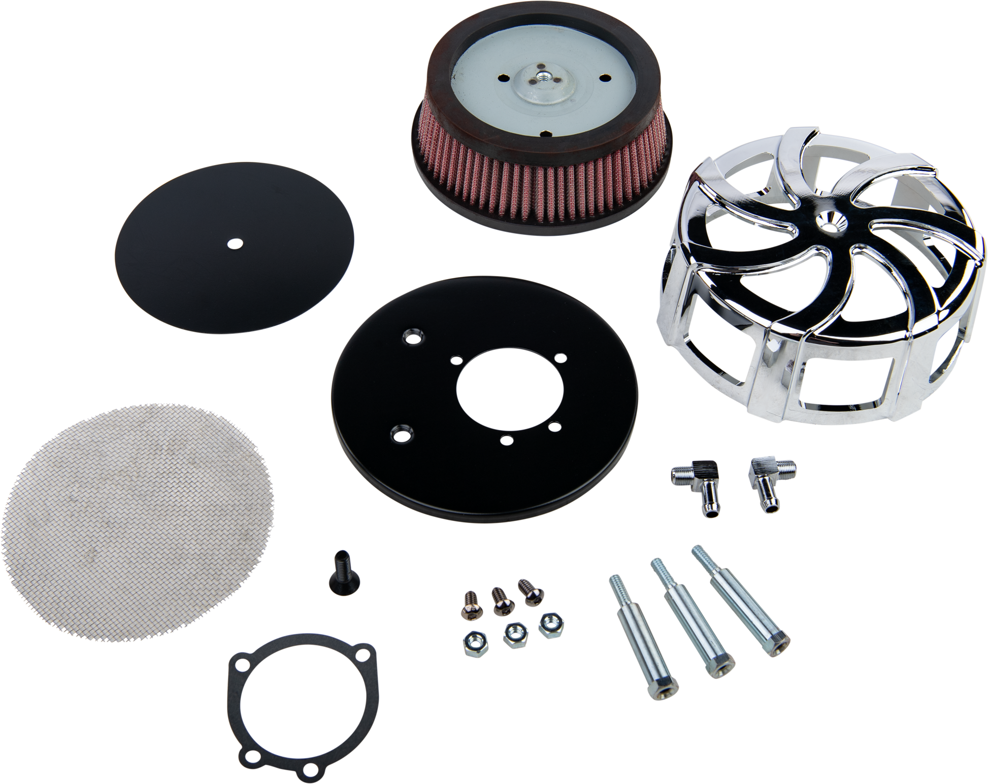 Kruel Air Cleaner Kit Chrome