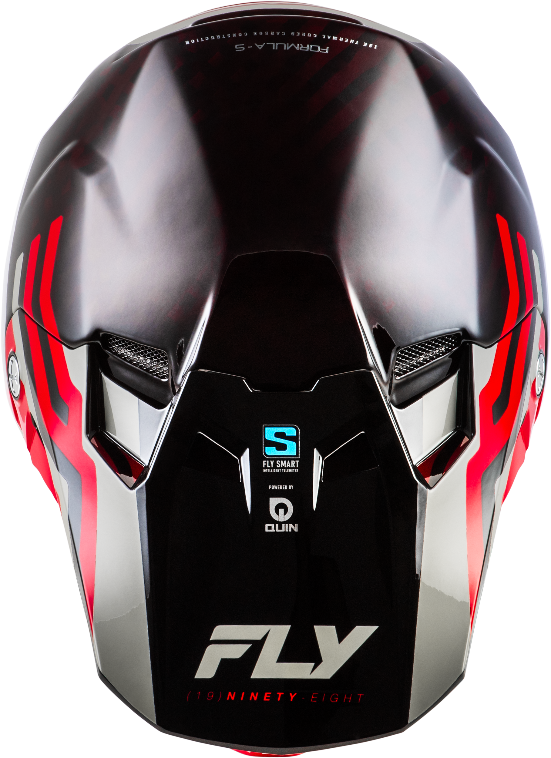 Formula S Carbon Byte Helmet Red Carbon/Red/Grey Sm