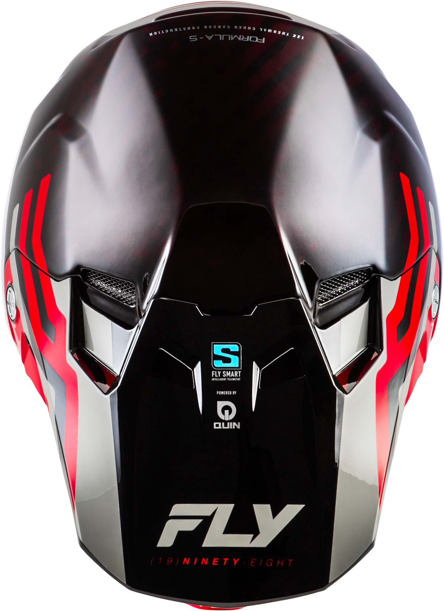 Formula S Carbon Byte Helmet Red Carbon/Red/Grey Xs