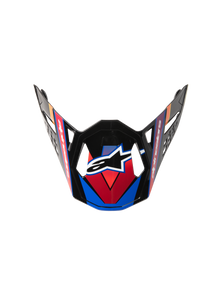 Visor S M10 22.06   Era Blu/Red/Ylw Fluo Glossy