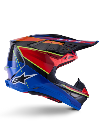 Supertech S M10 Era Helmet Blu/Rd/Ylw Fluo Glossy Xl