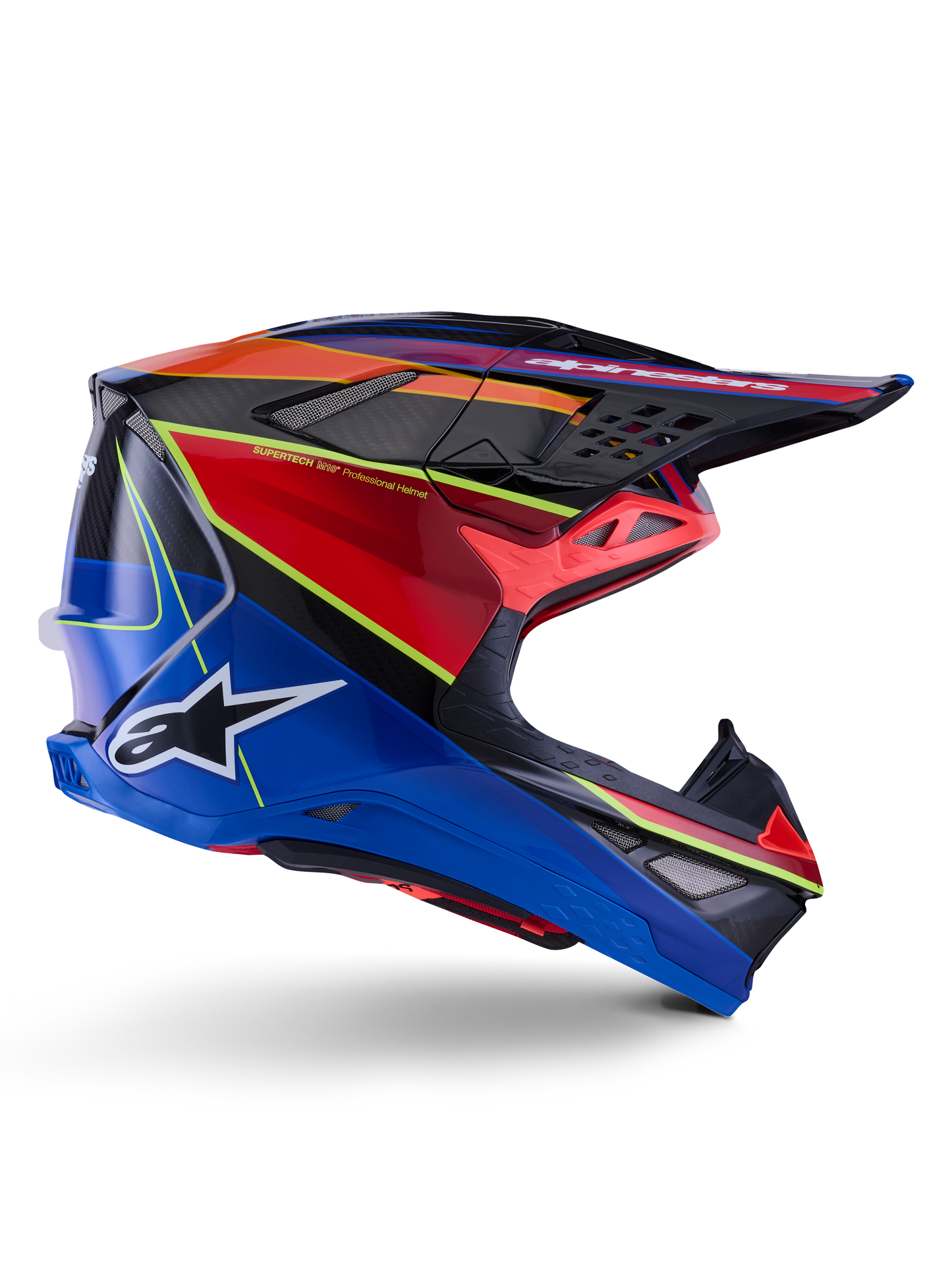 Supertech S M10 Era Helmet Blu/Rd/Ylw Fluo Glossy 2x