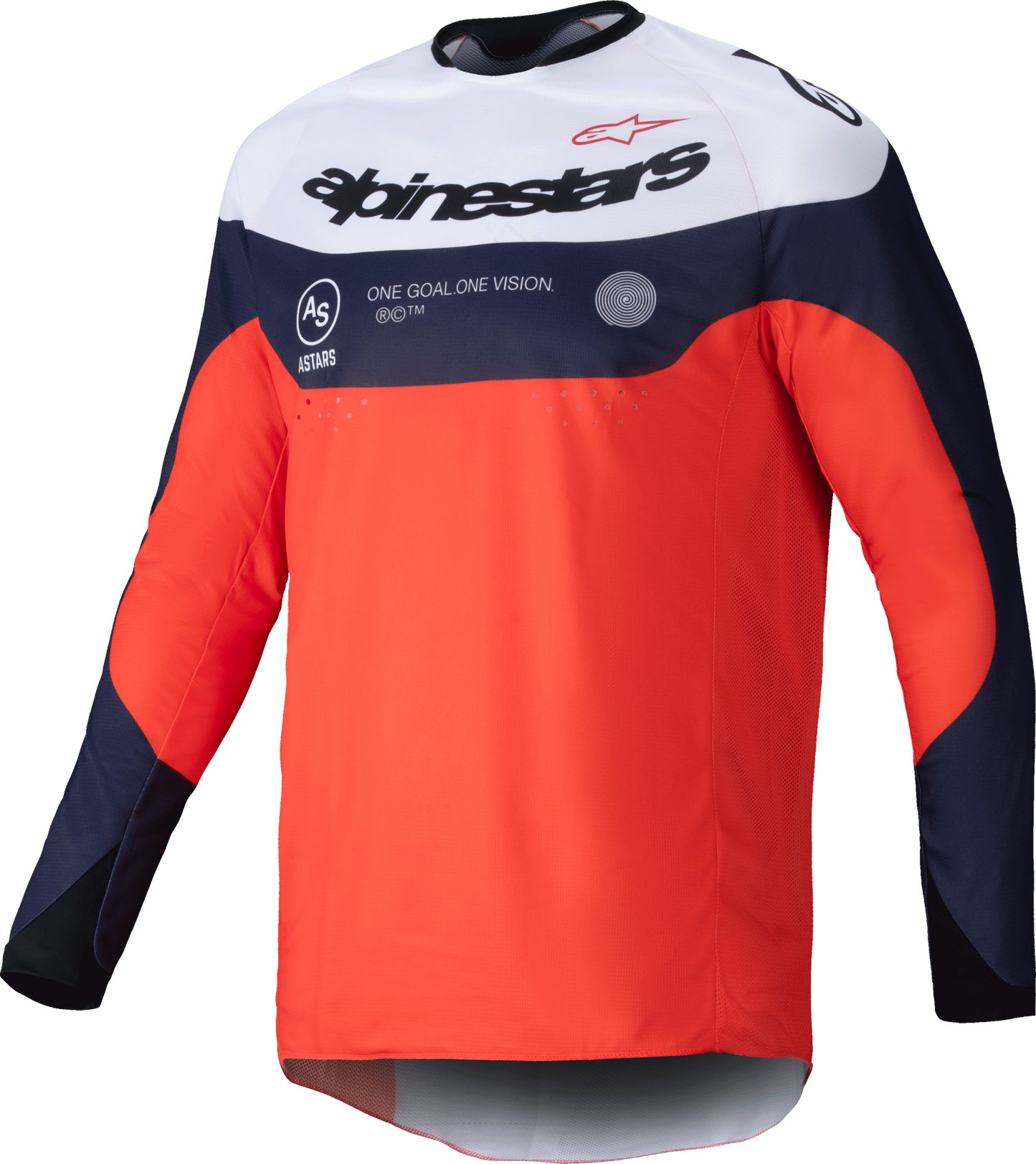 Pro Dura Jersey Navy/Hot Orange/White Md