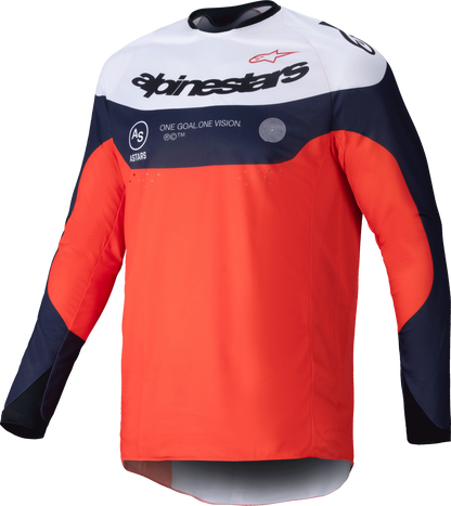 Pro Dura Jersey Navy/Hot Orange/White Lg