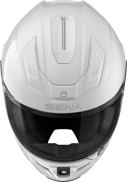 Phantom Ff Mesh Com Helmet Glossy White Lg