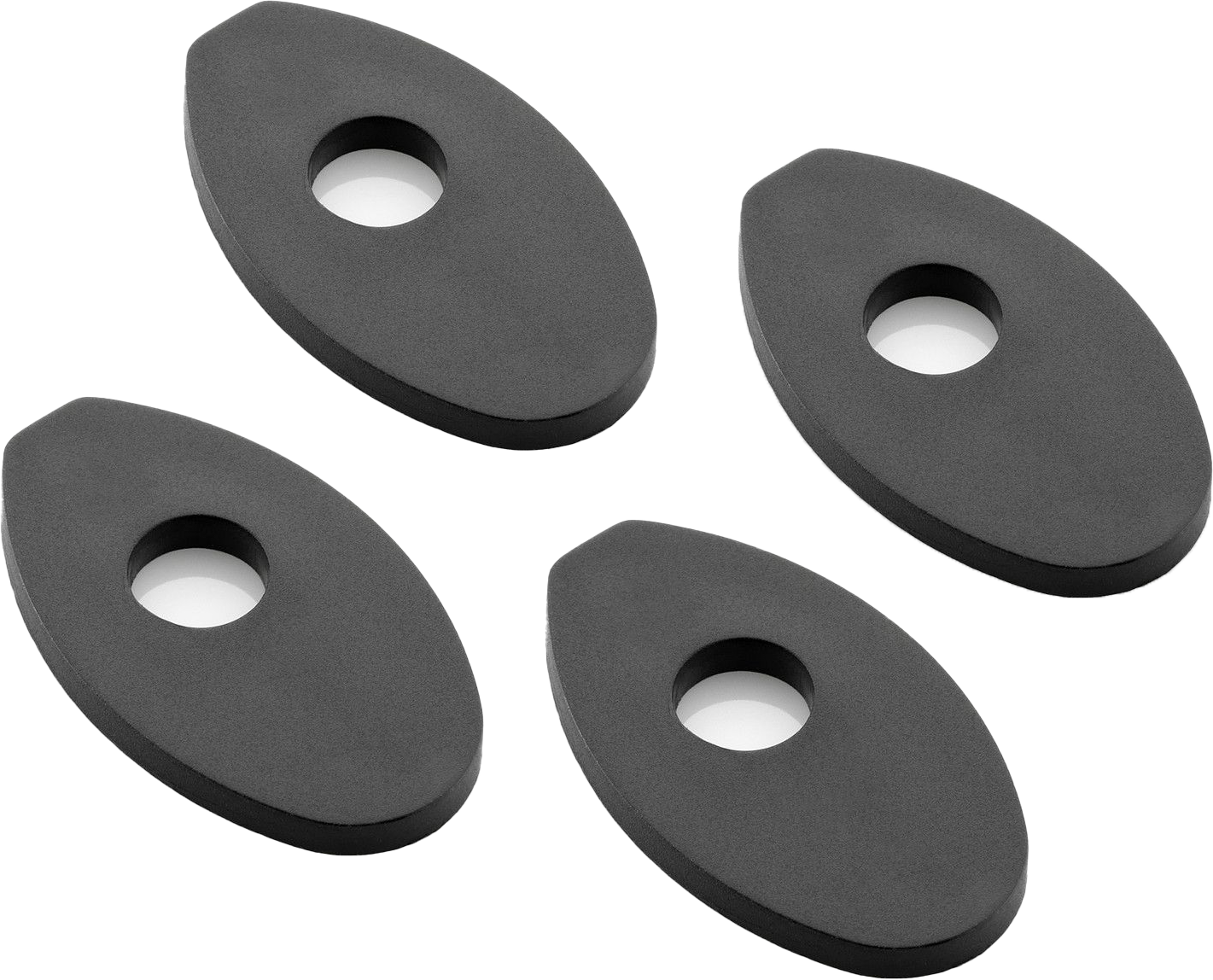Turn Signal Mounting Kit 4 Pcs Black