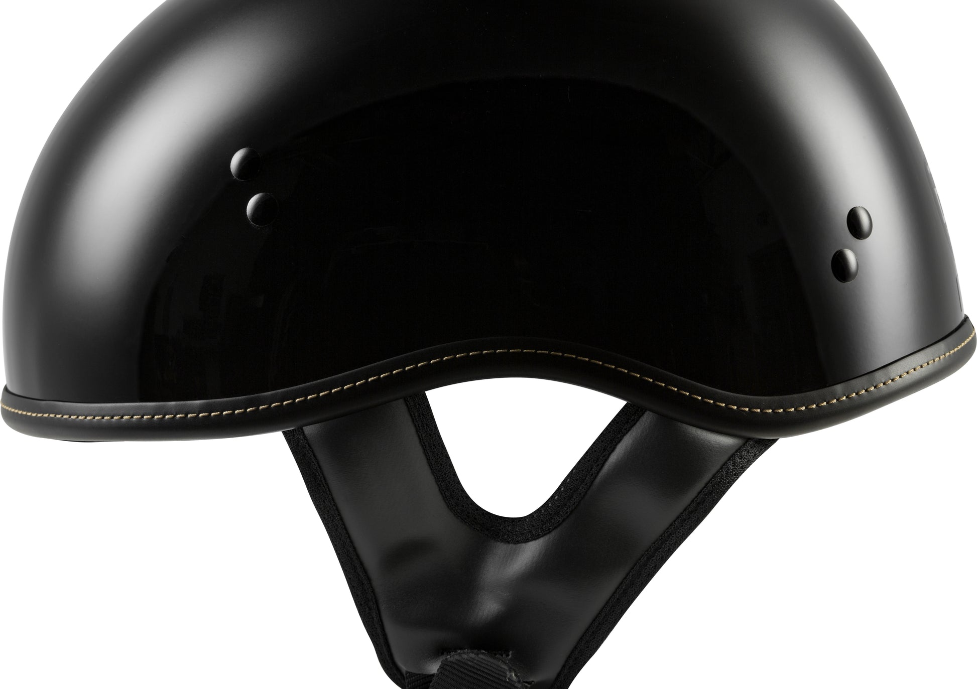 .357 Solid Half Helmet Gloss Black 2x