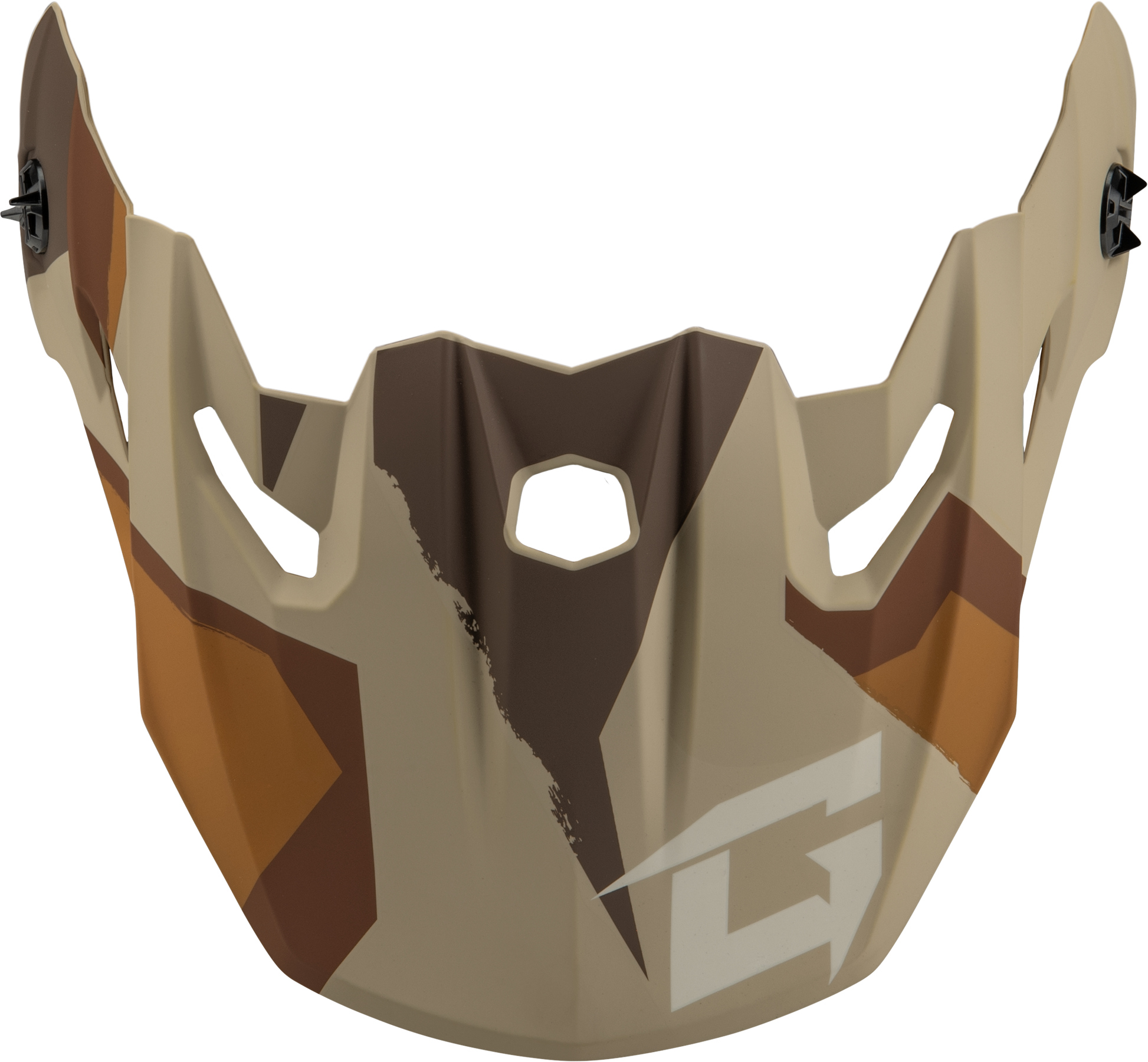 Mx 96 Splinter Visor W/Screws Matte Brwn/Tan/White