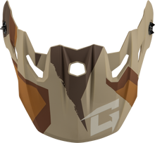 Mx 96 Splinter Visor W/Screws Matte Brwn/Tan/White