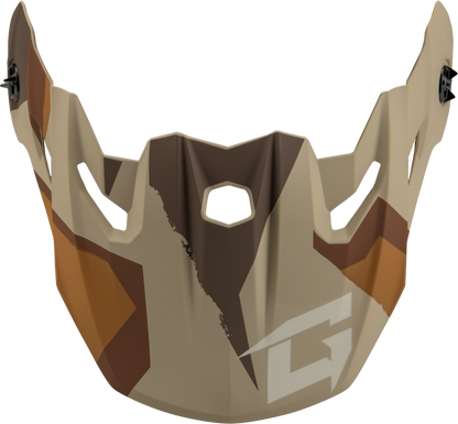 Mx 96 Splinter Visor W/Screws Matte Brwn/Tan/White