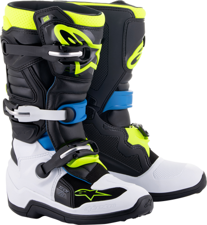 Tech 7s Boots Blk/Enamel Blu/Fluo Yel Sz 8