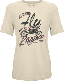 Fly Women's Vintage Tee Bone Lg