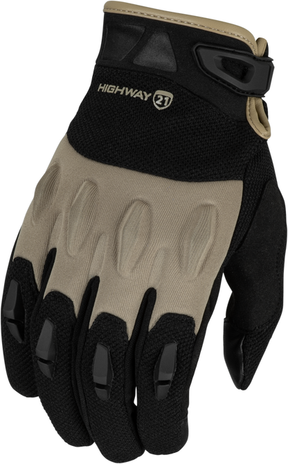 Fury Gloves Black/Sand Sm