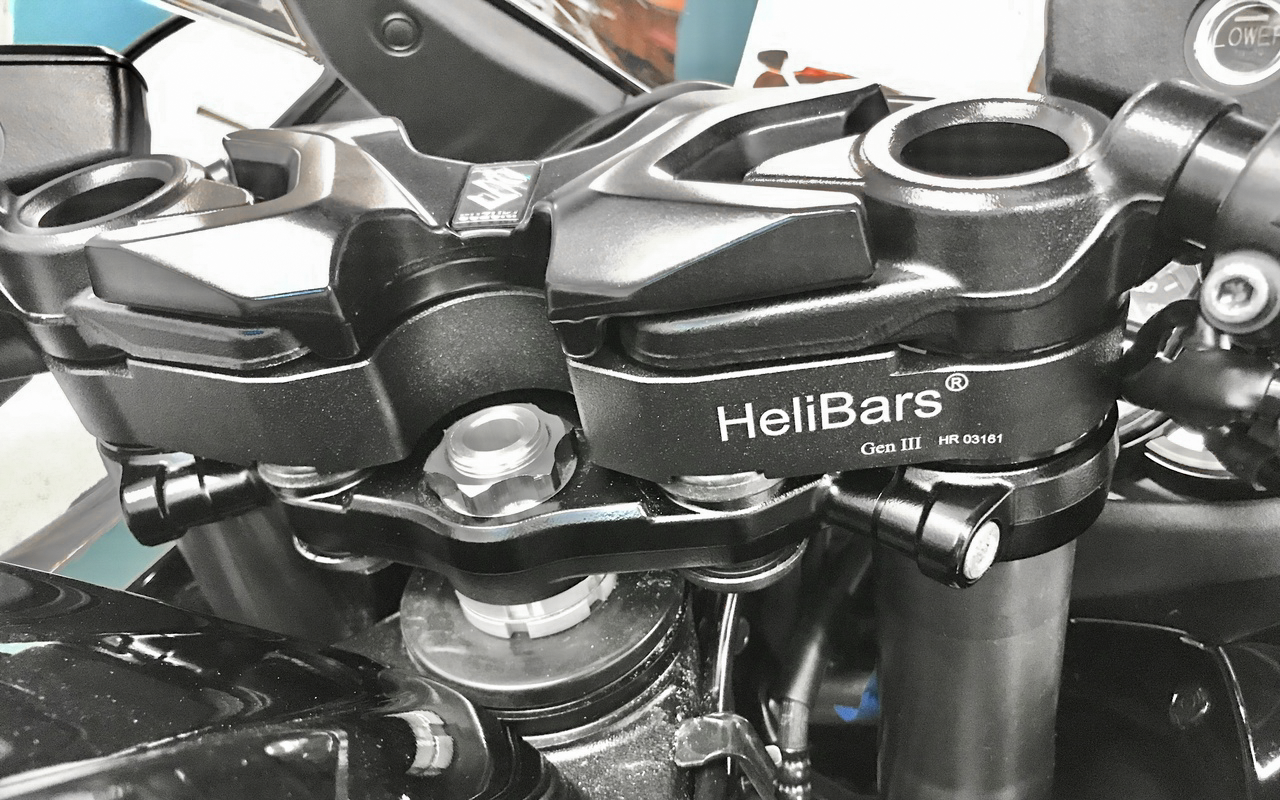 Handlebar Risers Black Suz