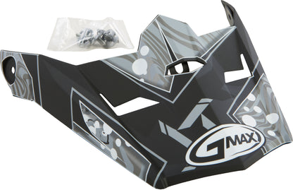 Visor W/Screws Hooper Mx 46y Matte Black/Dark Silver Ys Yl