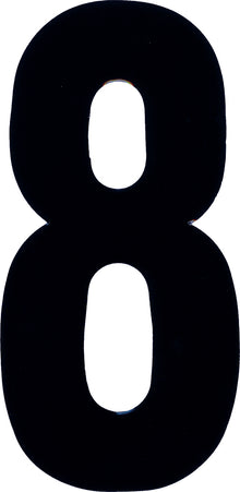 #8 7" Black Extreme Digits 3/Pk