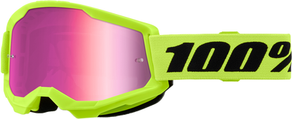 Strata 2 Goggle Neon Yellow Mirror Pink Lens
