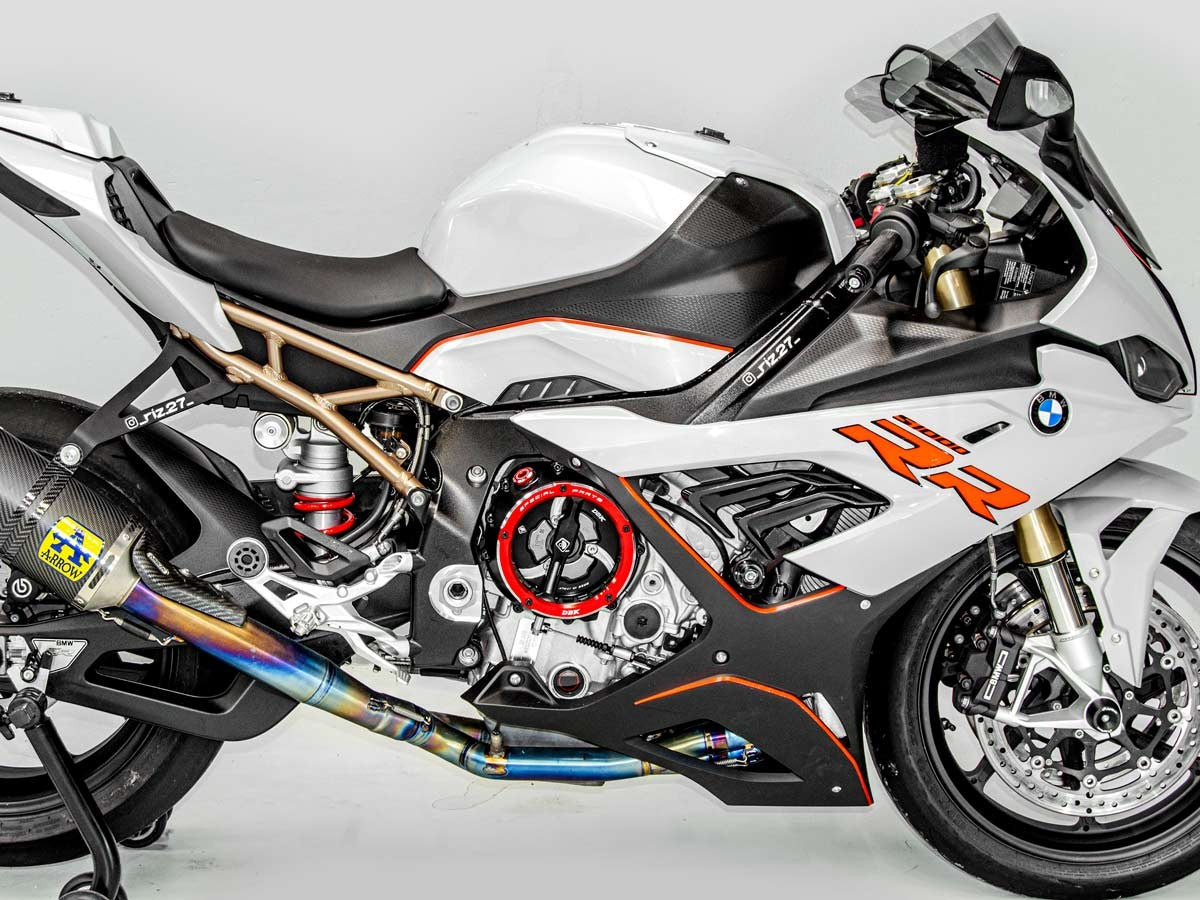 DBK Special Parts (Ducabike) EVO-3D Clear Wet Clutch Cover for the BMW S1000RR (2020+) / S1000R / S1000XR (2021+) / M1000RR / M1000R / M1000XR