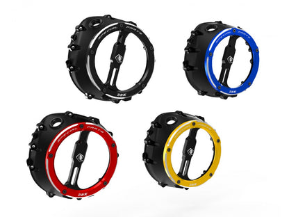 DBK Special Parts (Ducabike) EVO-3D Clear Wet Clutch Cover for the BMW S1000RR (2020+) / S1000R / S1000XR (2021+) / M1000RR / M1000R / M1000XR