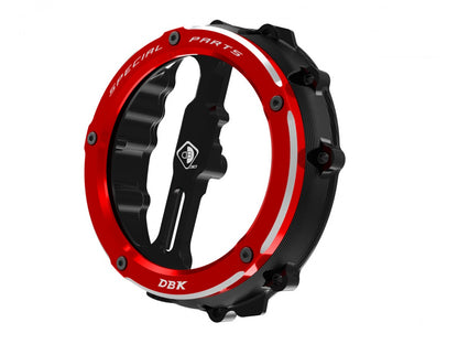 DBK Special Parts (Ducabike) EVO-3D Clear Wet Clutch Cover for the BMW S1000RR (2020+) / S1000R / S1000XR (2021+) / M1000RR / M1000R / M1000XR