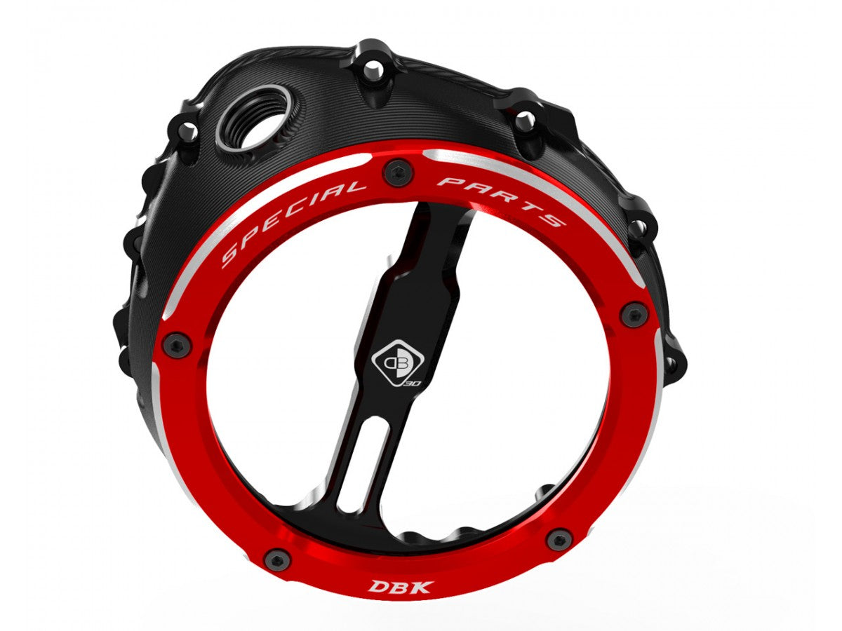 DBK Special Parts (Ducabike) EVO-3D Clear Wet Clutch Cover for the BMW S1000RR (2020+) / S1000R / S1000XR (2021+) / M1000RR / M1000R / M1000XR