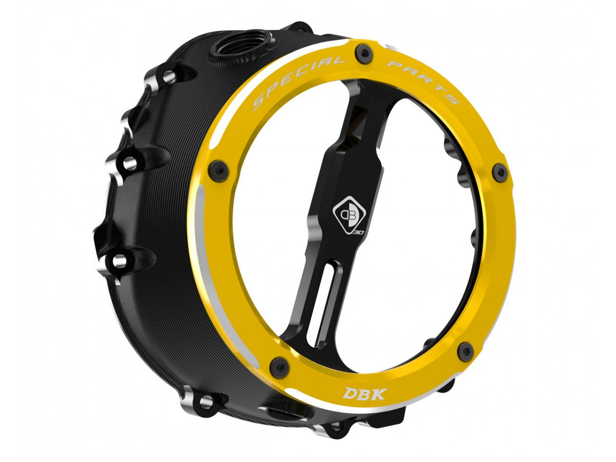 DBK Special Parts (Ducabike) EVO-3D Clear Wet Clutch Cover for the BMW S1000RR (2020+) / S1000R / S1000XR (2021+) / M1000RR / M1000R / M1000XR