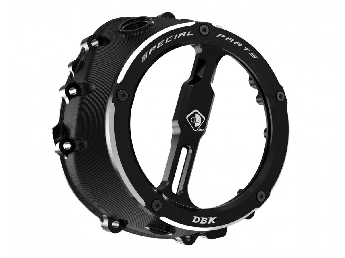 DBK Special Parts (Ducabike) EVO-3D Clear Wet Clutch Cover for the BMW S1000RR (2020+) / S1000R / S1000XR (2021+) / M1000RR / M1000R / M1000XR