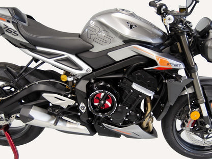 DBK Special Parts (Ducabike) EVO-3D Clear Wet Clutch Cover for the Triumph Street Triple 765 (2017+)
