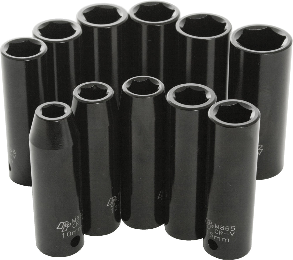 11 Pc 1/2" Met Imp Skt Set Deep