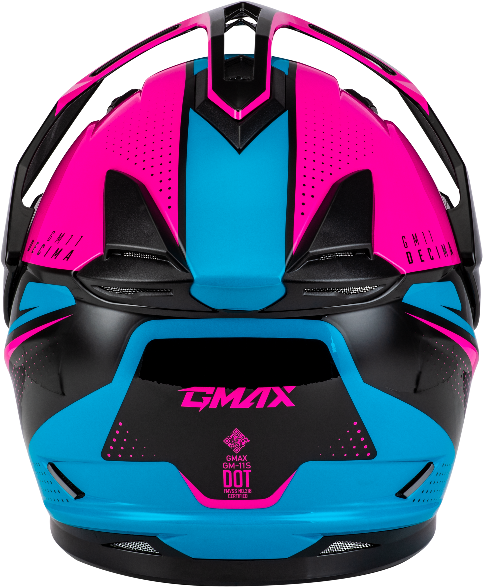Gm 11 Decima Helmet Black/Pink/Blue Md