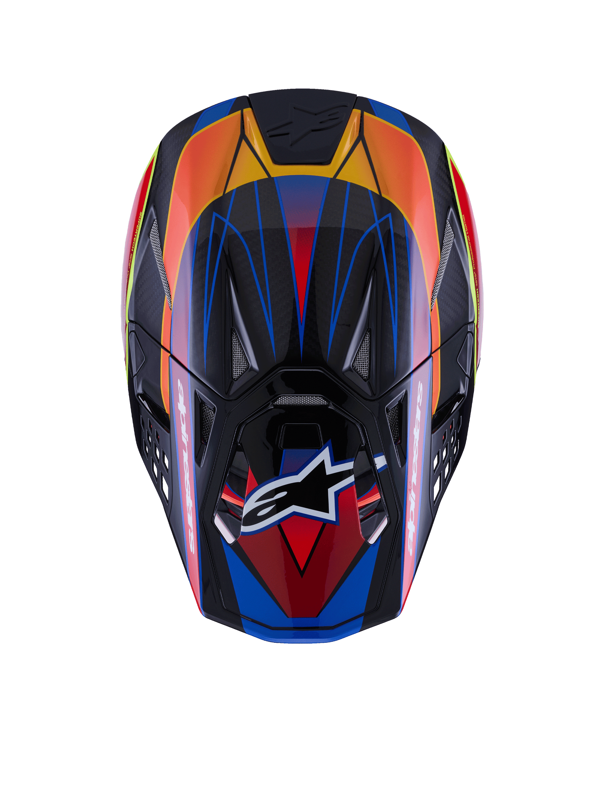 Supertech S M10 Era Helmet Blu/Rd/Ylw Fluo Glossy Sm