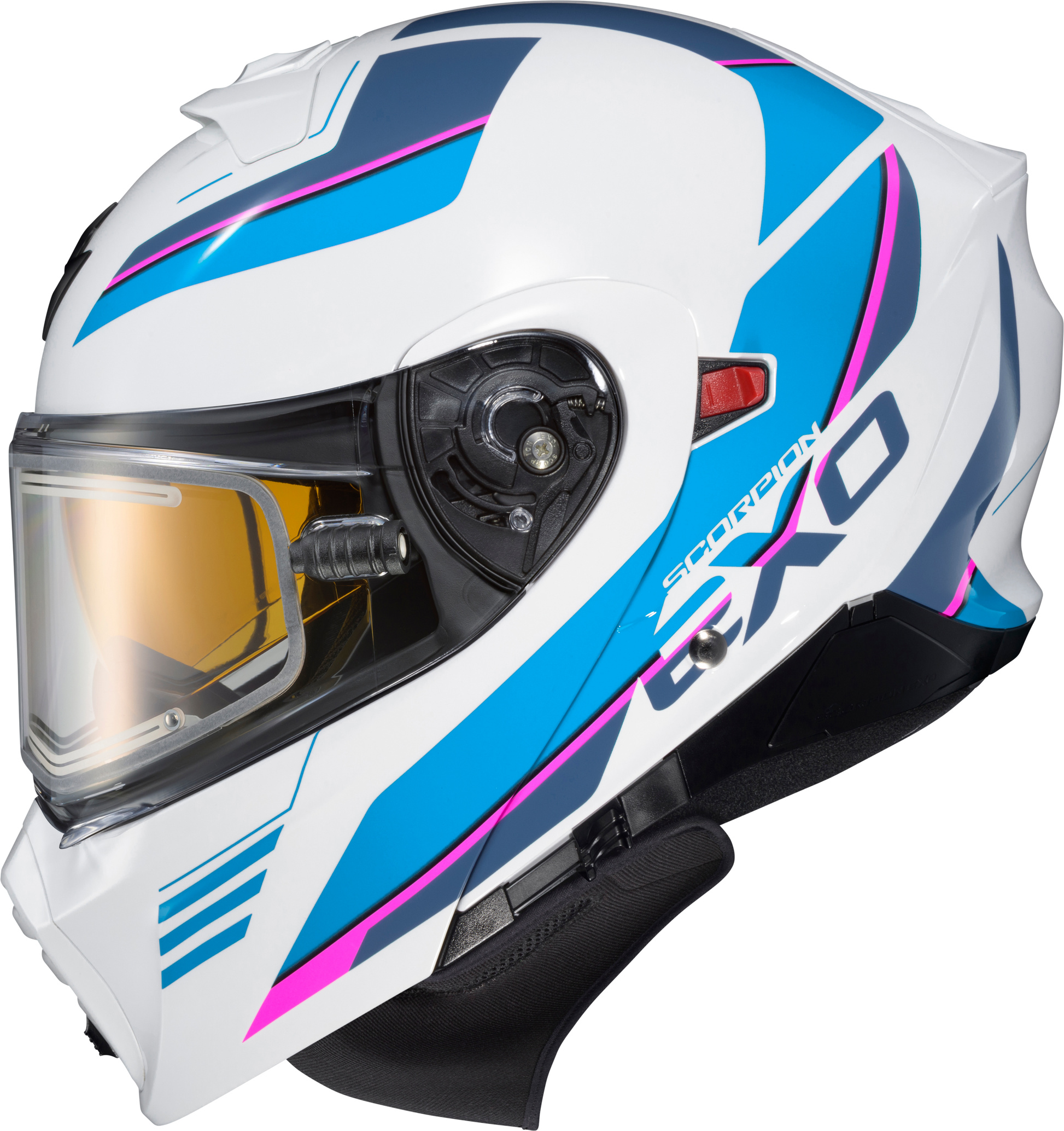 Exo Gt930 Cold Weather Helmet Modulus Wht/Blu Sm (Electric)