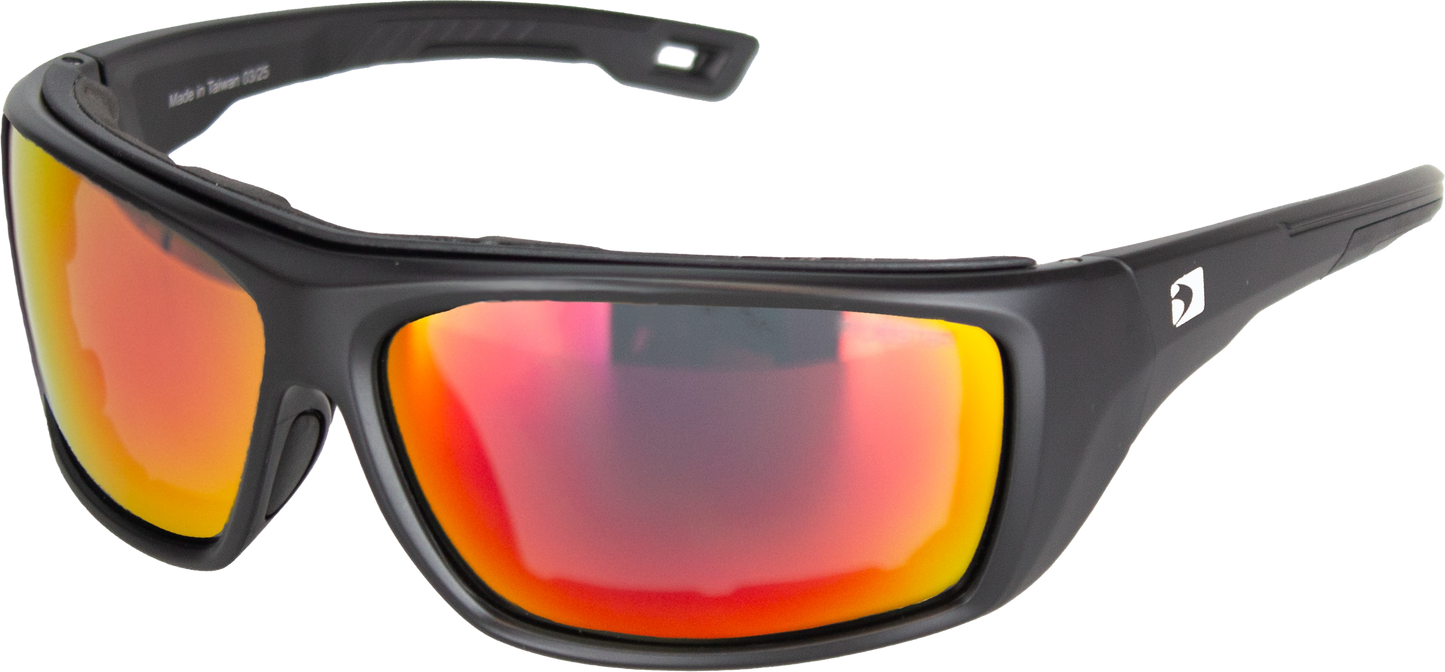 Deadwood Sunglesses M Blk Gray Red Revo Lens