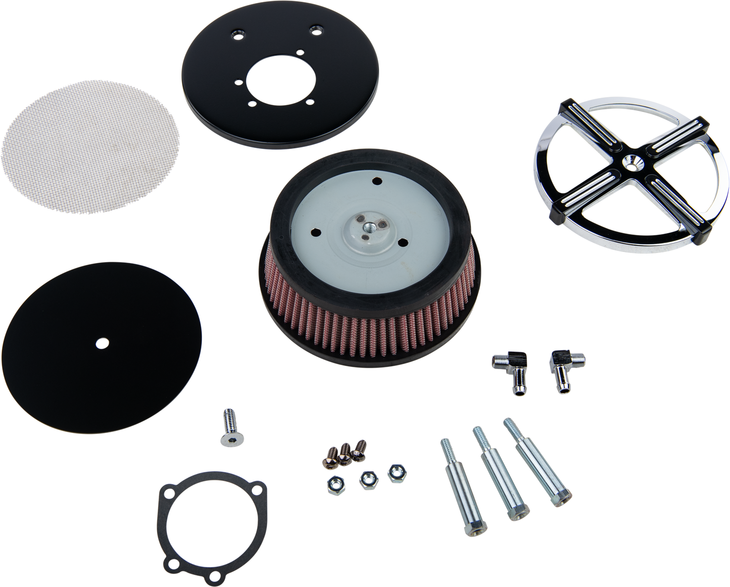 X Force Air Cleaner Kit Chrome/Black