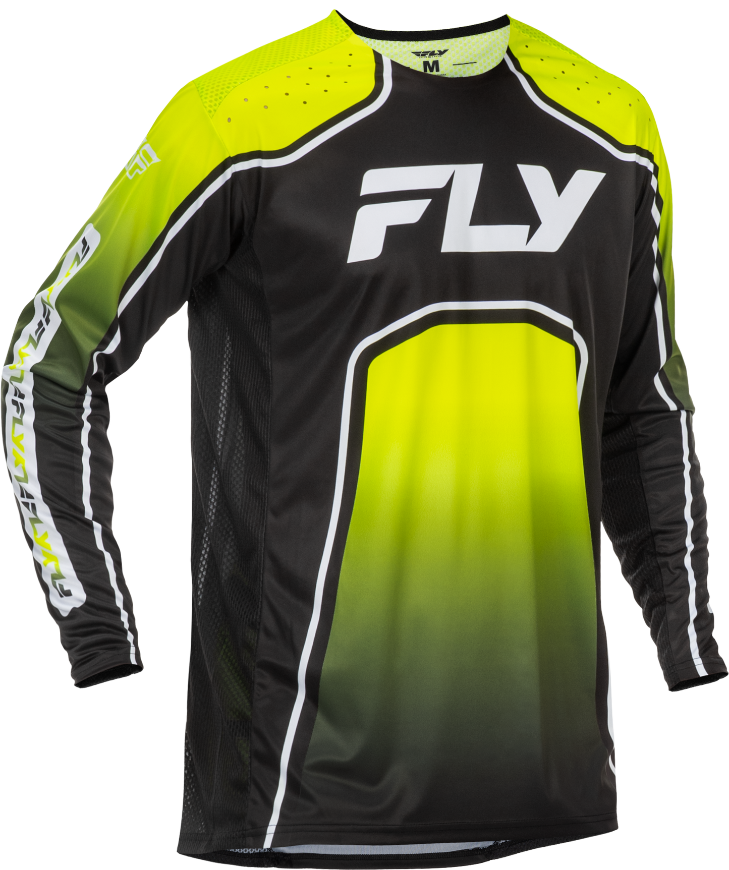 Rayce Bicycle Jersey Lime/Black/White Sm