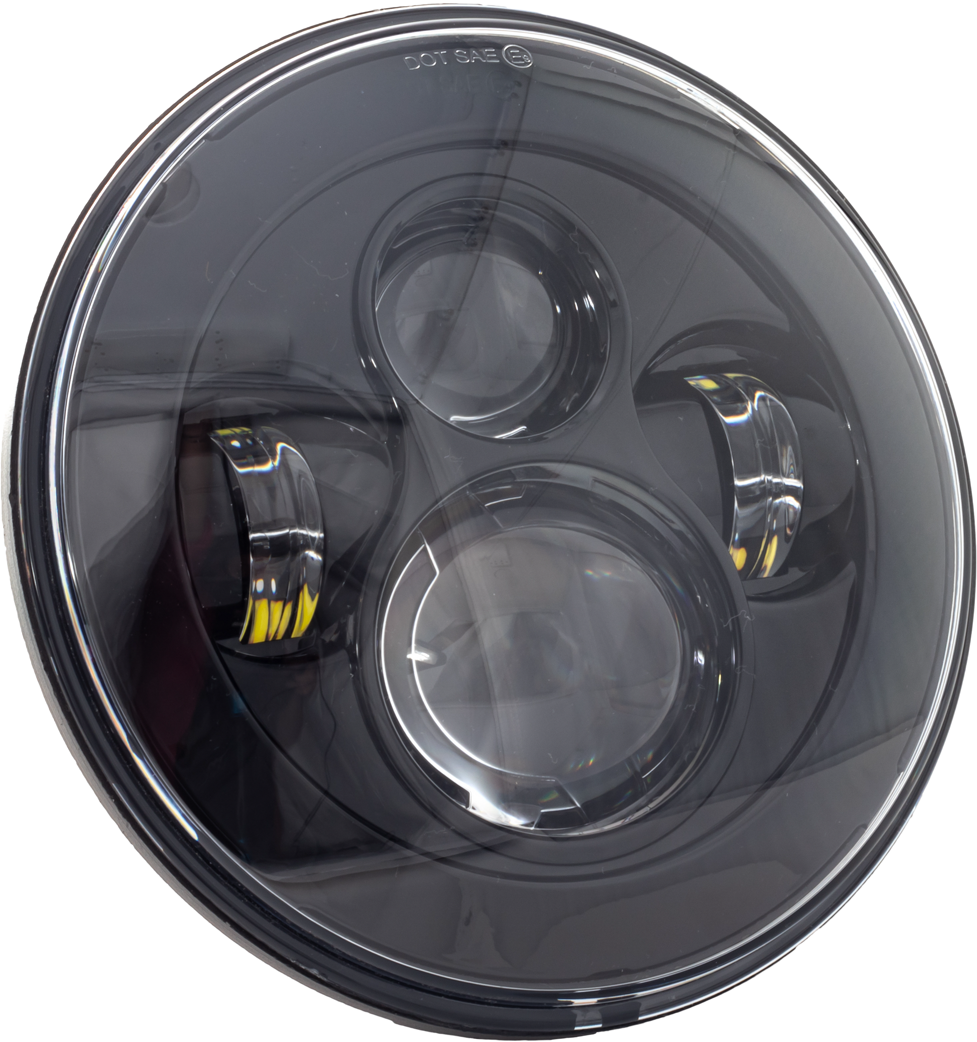 7" Led Headlight Black Indian