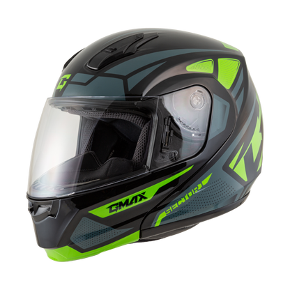 Md 04 Sector Helmet Black/Grn/Wht 3x