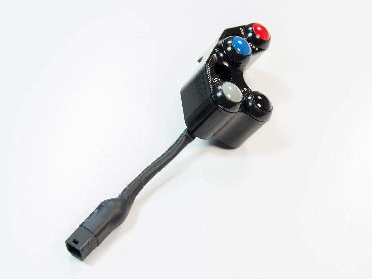 DBK Special Parts (Ducabike) Billet Run / Stop / Start Switch for Panigale V4 R for Brembo OE, RCS, and PT Master Cylinders