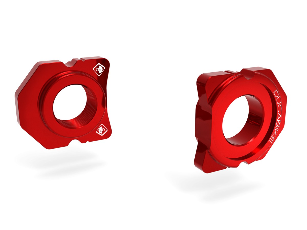 DBK Special Parts (Ducabike) Billet Chain Adjusters for the Ducati Multistrada V4