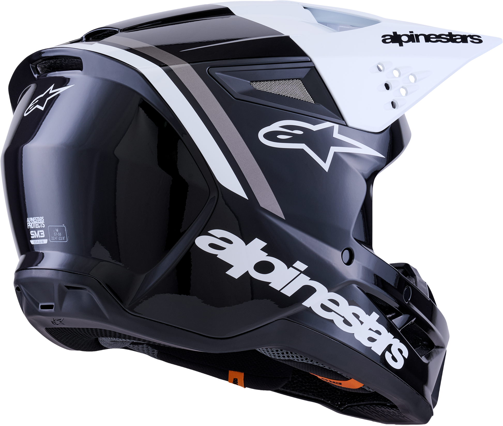 Sm3 Radium Helmet Blk/Wht/Gry Glossy 2x