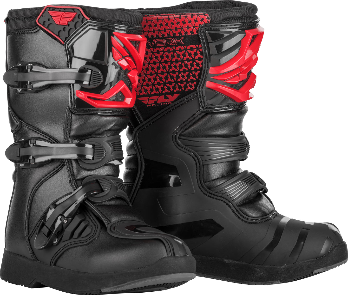Youth Maverik Boots Red/Black Sz 01