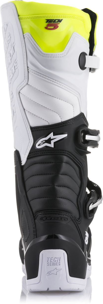 Tech 5 Boots Black/White/Yellow Sz 13