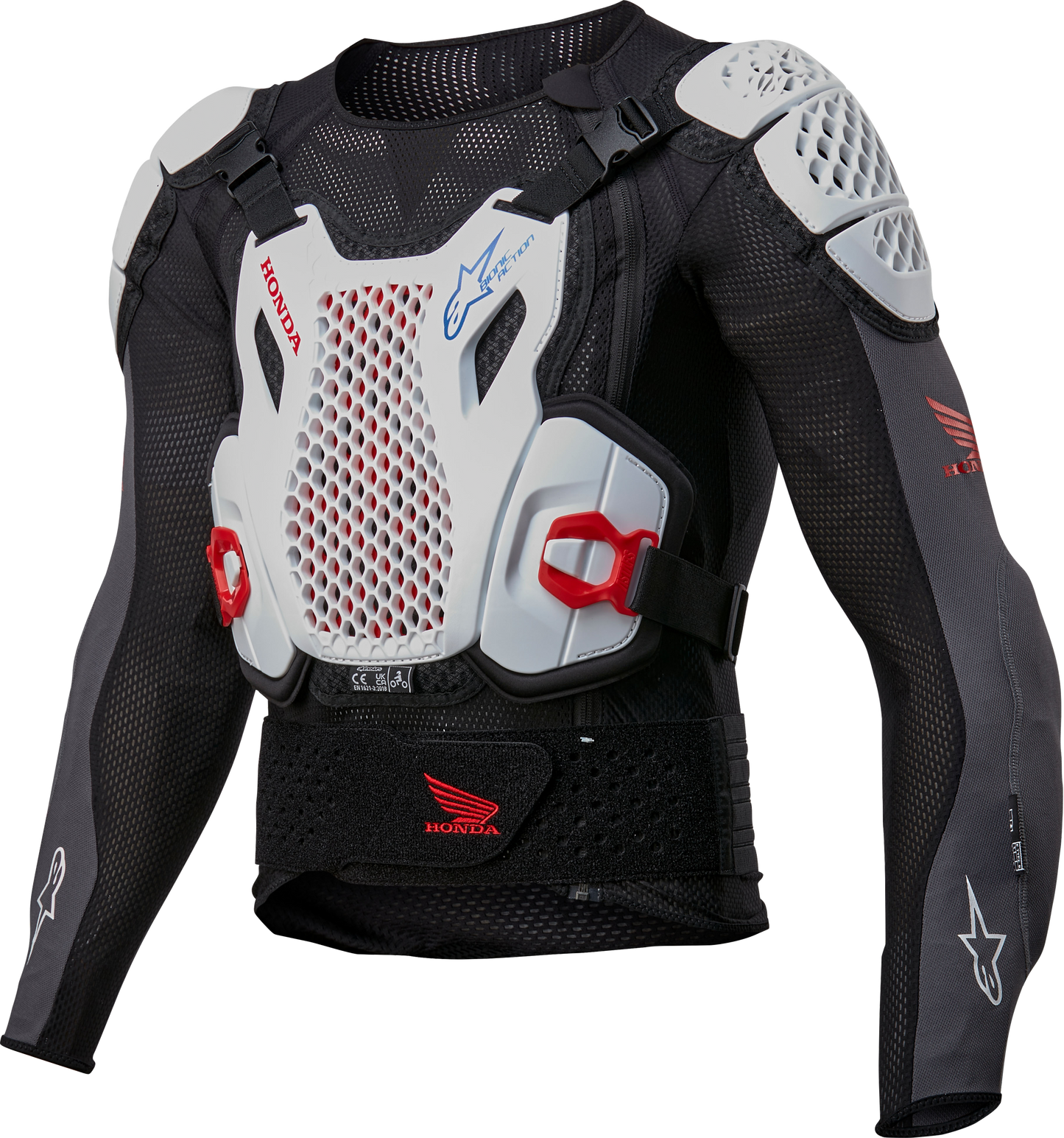 Honda Bionic + V2 Protection Jacket Blk/Wht/Blu/Br Red Xl