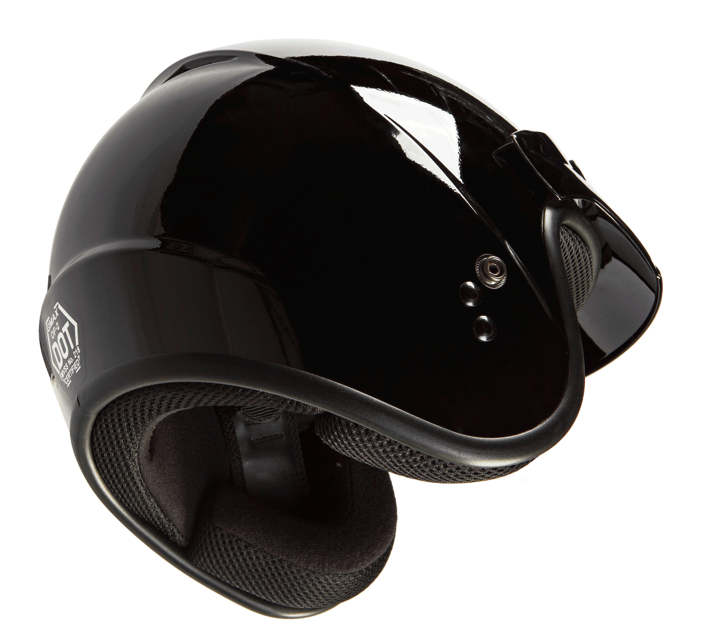 Of 2 Open Face Helmet Black 2x