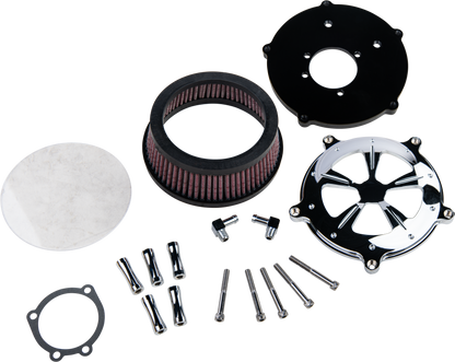 Commodore Air Cleaner Kit Chrome W/ Clear Window