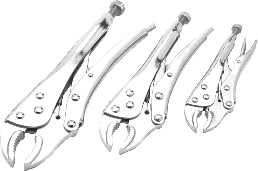 3 Pc Locking Plier Set