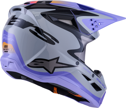 Jettson Sm3 Youth Helmet Gry/Purp/Blk Glossy Ys